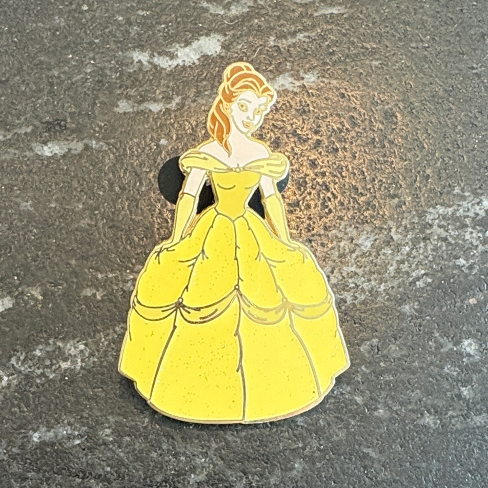 Disney Yellow Belle Collectors 2002 Enamel Pin